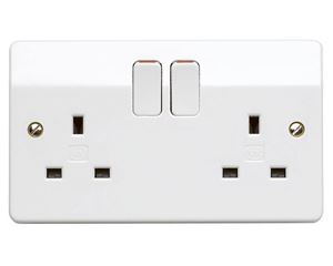 Picture of MK 2gang Switched Socket 13amp