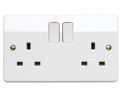 Picture of MK 2gang Switched Socket 13amp