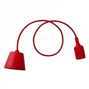 Picture of 19553DESIGNER SILICONE RED E27 PENDANT