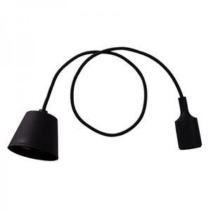 Picture of 19555DESIGNER SILICONE BLACK E27 PENDANT