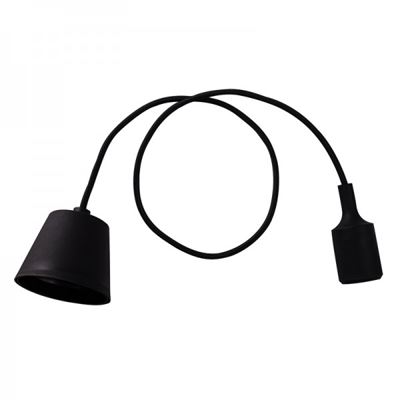 Picture of 19555DESIGNER SILICONE BLACK E27 PENDANT