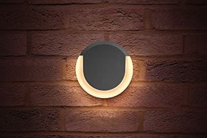 Picture of LUNOX  IP54 13W 3000K 560 LUM
DARK GREY DIA.165MM DEP.40MM
OUTDOOR FITTING INTEGRAL