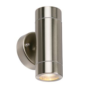 Picture of PALIN 2LT FIXED SPOT WALL IP44  STAINLESS STEEL

saxby