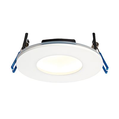 Picture of ORBITAL 9W IP65 DIMMABLE LED DOWNLIGHT
MATT WHITE/WARM WHITE 3000K 760LM
94MM CUT OUT OVERALL DIA 110MM