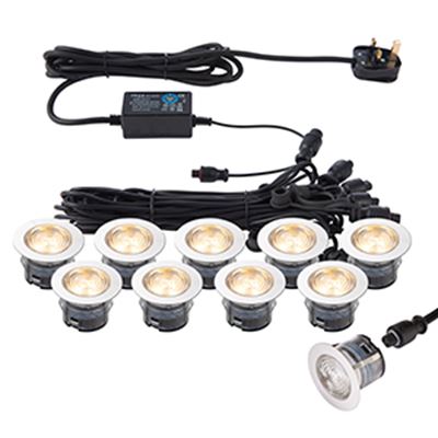Picture of IKON PRO CCT 45MM KIT 10 IP67 0.75W
3000K-4000K 410LUM COLOUR ADJUSTABLE BY
TURNING THE HEADS
SAXBY