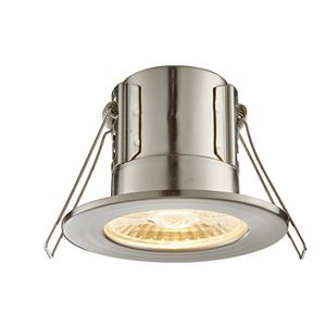Picture of ShieldECO 4W DIMMABLE LED FITTING SATIN NICKE
WARM WHITE 500LM IP65 57MM CUT OUT
ANTI GLARE LENSE