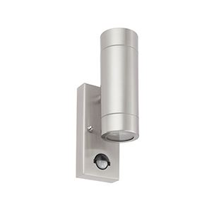 Picture of PALIN 2LT FIXED SPOT WALL IP44  STAINLESS STEEL C/W PIR
saxby