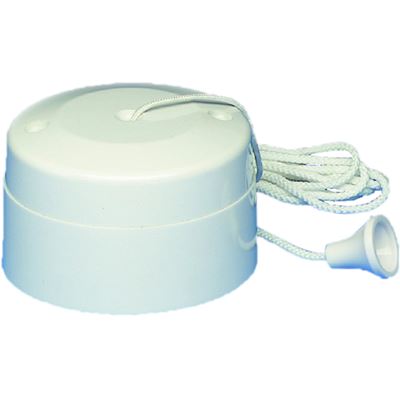 Picture of Pull Cord Ceiling Switch 1waywhite plastic
