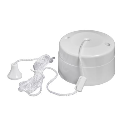 Picture of Pull Cord Ceiling Switch 2waywhite plastic