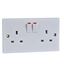 Picture of 2gang Socket SwitchedGSKTSW2G2