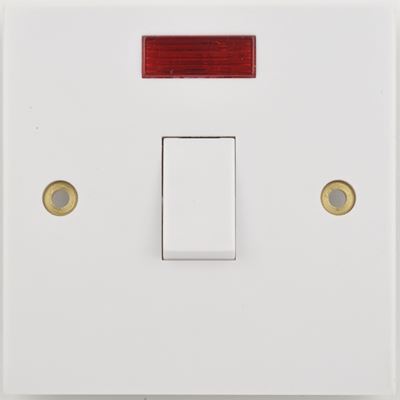 Picture of Switch 20amp Double Pole Neon + FlexoutletGSWDPN20AFO
