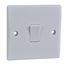 Picture of 1gang 1way 10amp Plate Switch FlatWhite Plastic