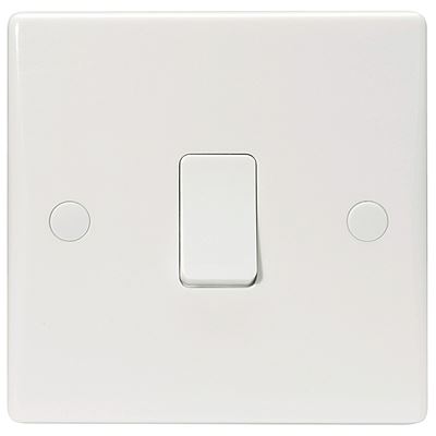 Picture of 1gang 2way 10amp RETRACTIVE  Switch FlatWhite Plastic