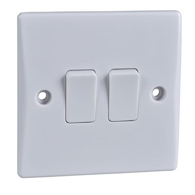 Picture of 2gang Switchwhite plastic