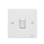 Picture of WHITE PAINTED FLAT PLATE SCREWED1GANG SWITCH 2WAY SWITCH