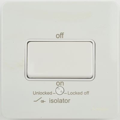 Picture of WHITE PAINTED FLAT PLATEFAN ISOLATER