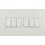 Picture of WHITE PAINTED FLAT PLATE6GANG 2WAY SWITCH
