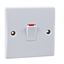 Picture of 1gang 20amp Double Pole Switch Flat Platewhite plastic