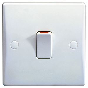 Picture of 20amp Double Pole Switch Flexoutletwhite plastic