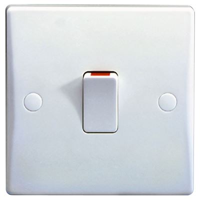 Picture of 20amp Double Pole Switch Flexoutletwhite plastic