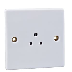 Picture of 2amp 1gang Unswitched Socket FlatWhite Plastic