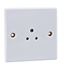 Picture of 2amp 1gang Unswitched Socket FlatWhite Plastic