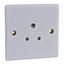 Picture of 5amp 1gang Unswitched Socket FlatWhite Plastic