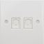 Picture of Twin RJ45 Data outlet Flatwhite plastic