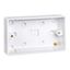 Picture of 2gang Pattress 25mmwhite plastic