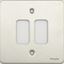 Picture of 2 GANG STAINLESS STEEL GRID PLATE SCREWED