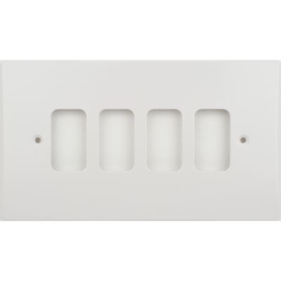 Picture of 4Module Moulded FrontWhite Plastic