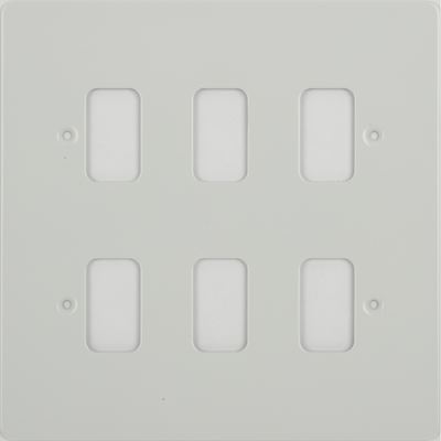 Picture of 6Module white metal plate