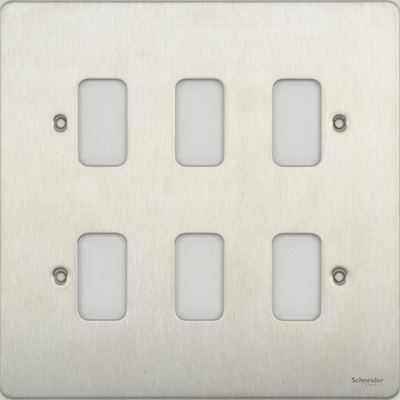 Picture of GUG06SS6 GANG STAINLESS STEEL GRID PLATE SCREWED