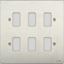 Picture of GUG06SS6 GANG STAINLESS STEEL GRID PLATE SCREWED