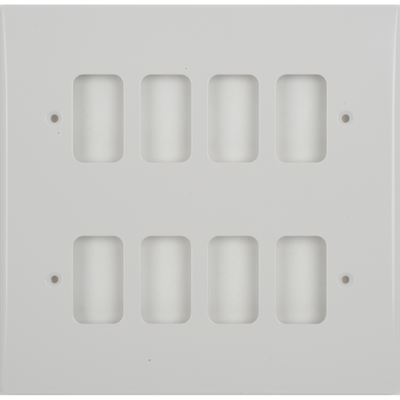 Picture of 8Module Moulded FrontWhite Plastic