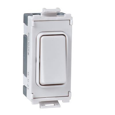 Picture of 6A 2WAY RETRACTIVE AND CENTRE OFF MODULEWhite Plastic