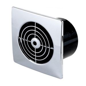Picture of 4" 100mm Timer Fan Low Profile Chrome