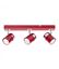 Picture of RED/CHROME 3 SPOT BAR GU10
SUN