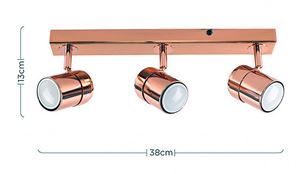 Picture of COPPER 3 SPOT BAR GU10
SUN