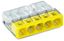 Picture of 2273-205
2.5MM 24A 5 CONDUCTOR  PUSH WIRE YELLOW
COMPACT CONNECTOR