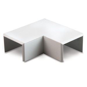 Picture of 40x40mm Flat Angle White