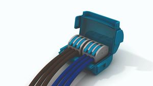 Picture of MINI JUNCTION BOX 2 X 3 POLE WAGO CONNECTORS
SHELL BOX  IP68 GEL FILLED RE-ENTERABLE
46 X 33 X 23
