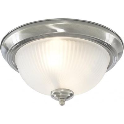 Picture of CHROME/ACID RIBBED GLASS 2 X 40W SES IP44
H:15CM W: 29CM
SEARCHLIGHT