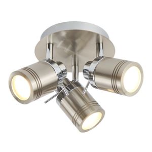 Picture of SAT SILVER TRIPLE BATHROOM SPOTLIGHT LED INC
4W GU10
SEARCHLIGHT