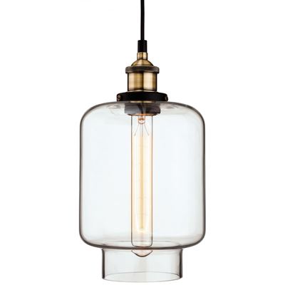 Picture of EMPIRE PENDANT
ANTIQUE BRASS/CLEAR GLASS 60W ES
FIRSTLIGHT