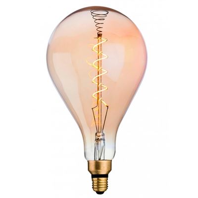 Picture of 4w LED E27 280LM 2200K AMBER GLASS
LED VINTAGE LAMP  HEIGHT 295MM WIDTH 160MM
FIRSTLIGHT