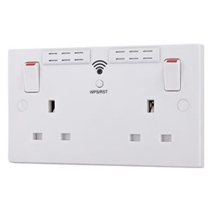 Picture of 2GANG SOCKET C/W WIFI BOOST