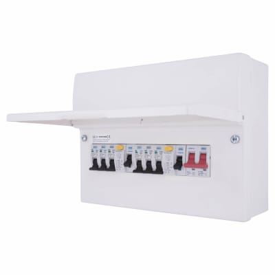 Picture of 6WAY METAL BOARD 2 X 63A RCD + 6 MCBS
2 X 6A 1 X 16A 2 X 32A 1 X 40A  AMENDMENT 3