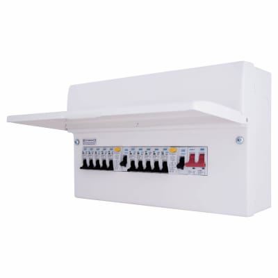 Picture of 10WAY METAL BOARD 2X63A RCD + 10 MCBS
3x6a 2x16a 4x32a 1x40a AMENDMENT 3