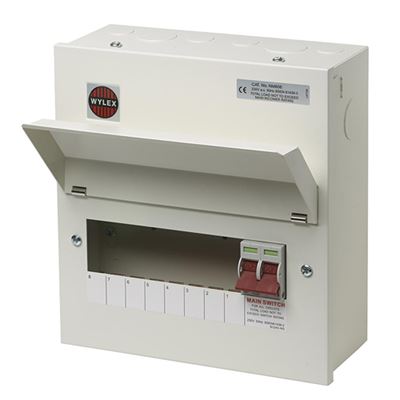 Picture of 8WAY CONSUMER UNIT ALL METAL C/W 100A SWITCH
METAL COVER AMENDMENT 3
WYLEX